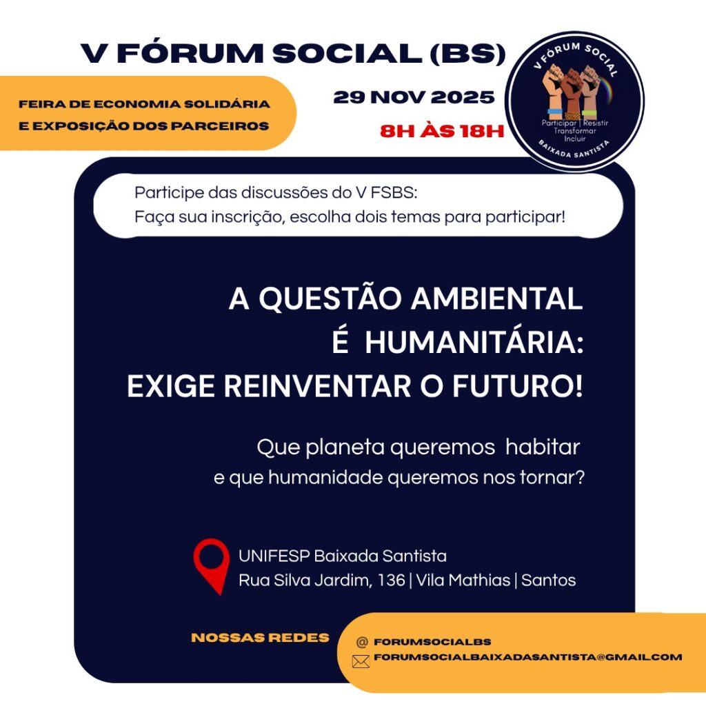 FORUM SOCIAL DA BAIXADA SANTISTA – FSBS
